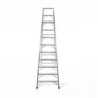 Escalera 11 Pasos 330 cm en Tijera Tipo I en Aluminio Capacidad Carga 150 kg