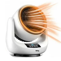 Mini Calentador de Ambiente y Ventilador Con Control Remoto Color Blanco