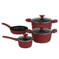 Batería de Cocina 7 Piezas Berries En Aluminio Fundido Kitchenware