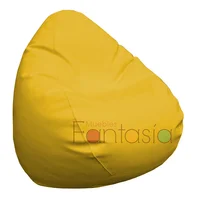 Puff Pera Cuerotex Grande Amarillo 110x90 cm
