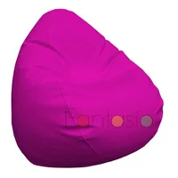 Puff Pera Cuerotex Grande Fucsia 110x90 cm