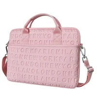 Bolso Cosmo Wiwu Rosado Comp. Laptop 13” Impermeable Con Cremallera Protegida