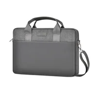 Bolso Wiwu Minimalist Pro Gris Comp. Laptop 14” Impermeable Cremallera Segura