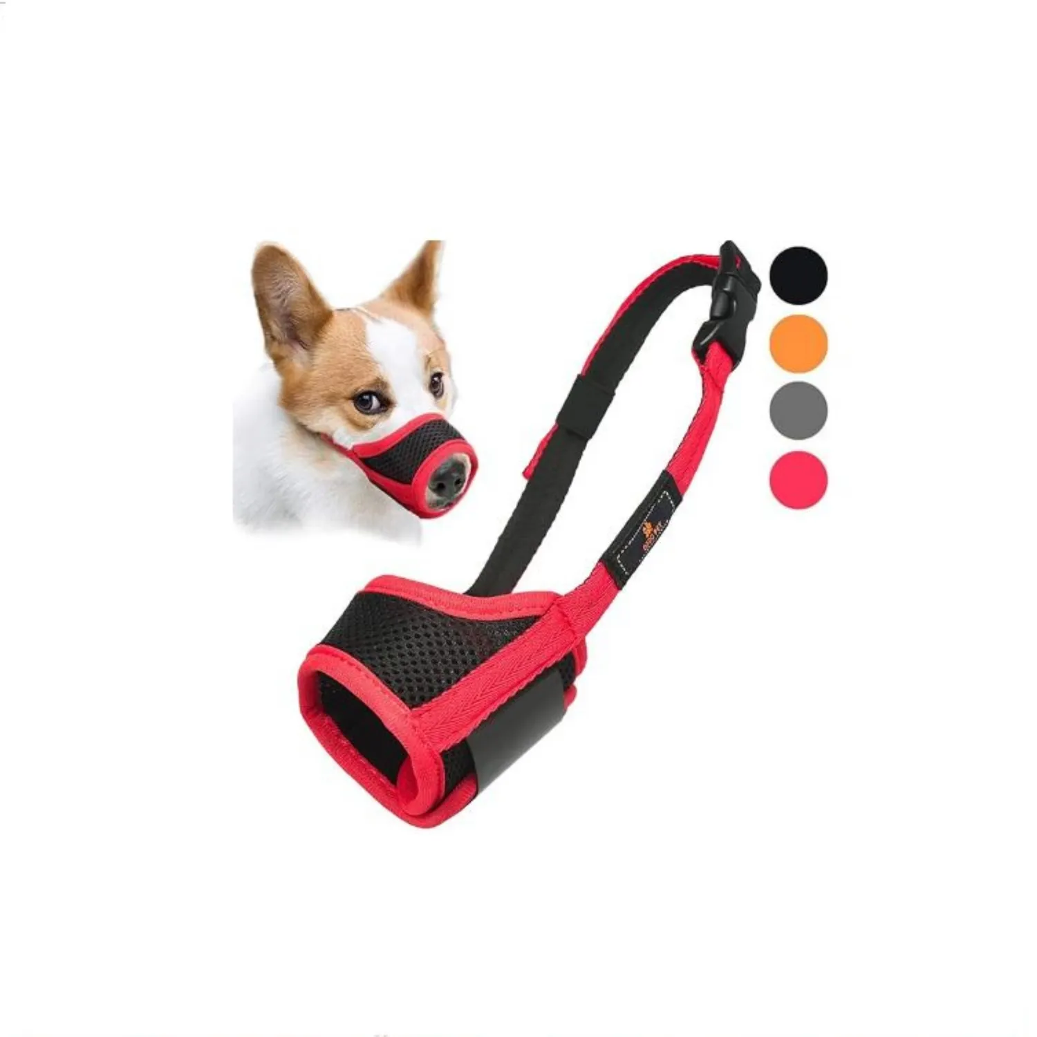 Bozal Dodopet para Perro Talla L Rojo