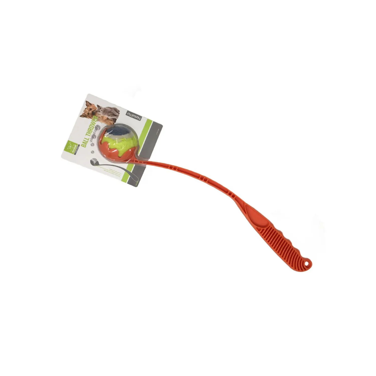 Juguete Lanza Pelota Nunbell Perro Naranja