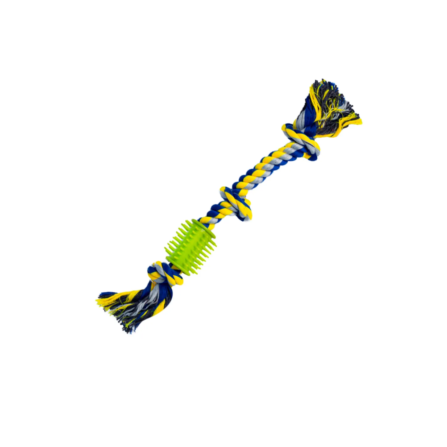 Juguete Trenza Limpia Dientes Cocker Perro Azul