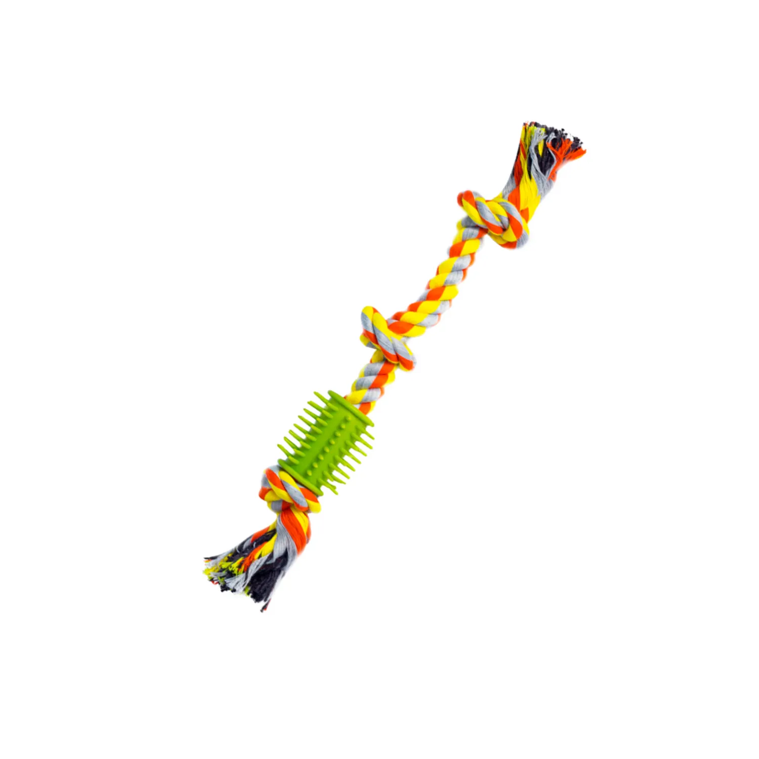 Juguete Trenza Limpia Dientes Cocker Perro Amarillo