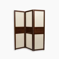 Biombo Creta Madera Duna 170x135x1 Tela Madre Dimi Home