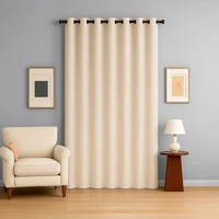 Cortina 200x220 cm Ojalete Lino Ivory Just Home Collection