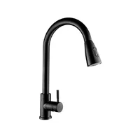 Grifería Lavaplatos Monocontrol Teness Con Manguera Extraible Negro Mate Inkorporar Consumo 5.0 l/min