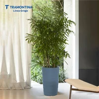 Maceta Tramontina Grego En Polietileno Azul Turquesa 65 Cm