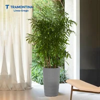 Maceta Tramontina Grego En Polietileno Granito Piedra 65 Cm
