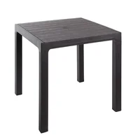 Mesa Plástica Cuadrada 80x80Cm Montana Wengue