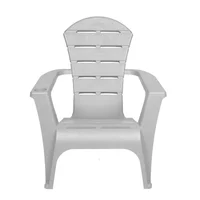 Silla Plástica Playera Con Brazos Montana Gris
