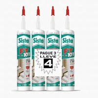 Sellador de Poliuretano 3x4 unds Sista Ft101 Blanco