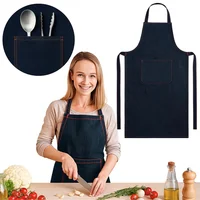 Delantal Profesional En Jean Denim Para Cocina