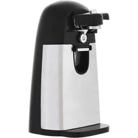 Abrelatas Eléctrico Negro Compacto Con Hoja De Acero