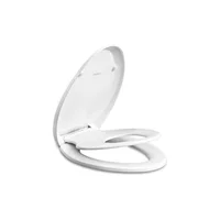 Asiento De Inodoro Alargado Con Asiento Infantil Integrado Y Cierre Suave Wssrogy