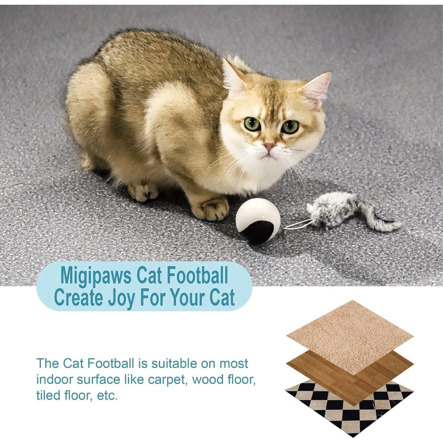 Pelota Interactiva Para Gatos Con Movimiento Automático Y Cola Esponjosa Recargable 9