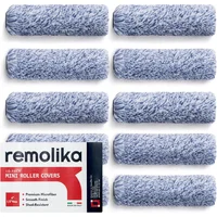 Mini Fundas De Rodillo De Pintura Remolika Para Acabado Suave Paquete De Diez