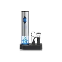 Sacacorchos Eléctrico Plateado A Pilas Con Accesorios 5 En 1 Circle Joy