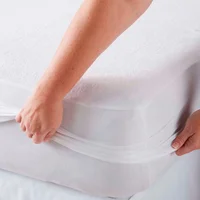 Protector Para Colchón Impermeable Y Ajustable Sencillo Blanco
