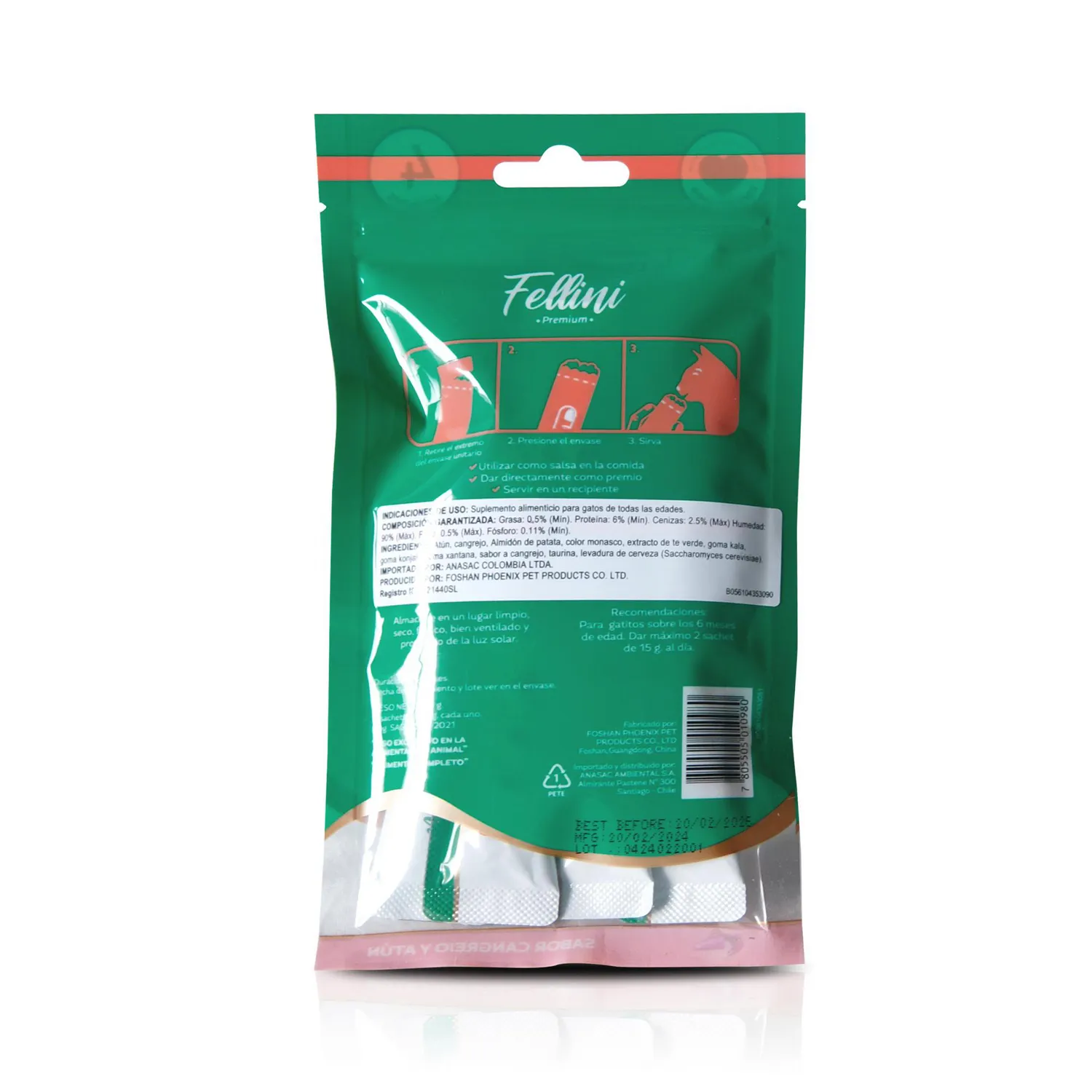 Snack Para Gato Húmedo Creamy Original X 4 Unidades