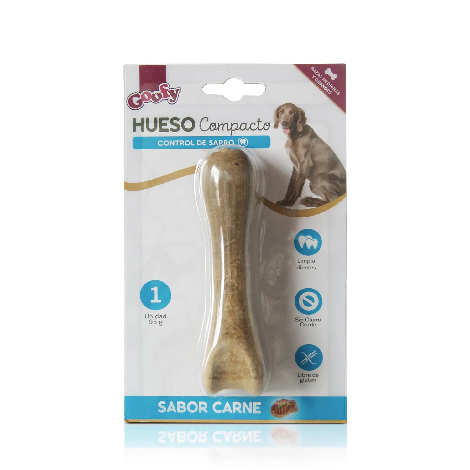 Snack Para Perro Hueso Compacto X 95 Gramos