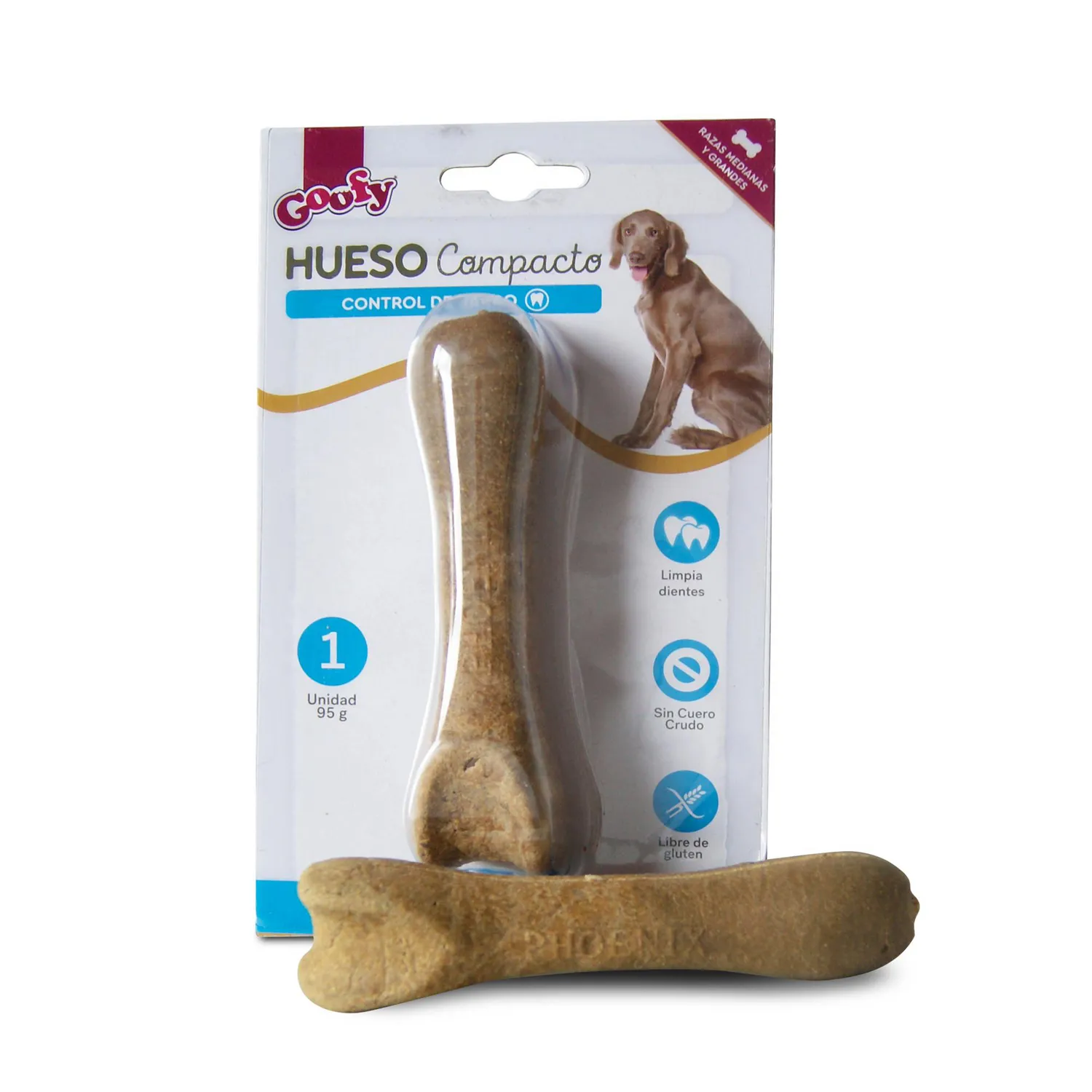 Snack Para Perro Hueso Compacto X 95 Gramos 3