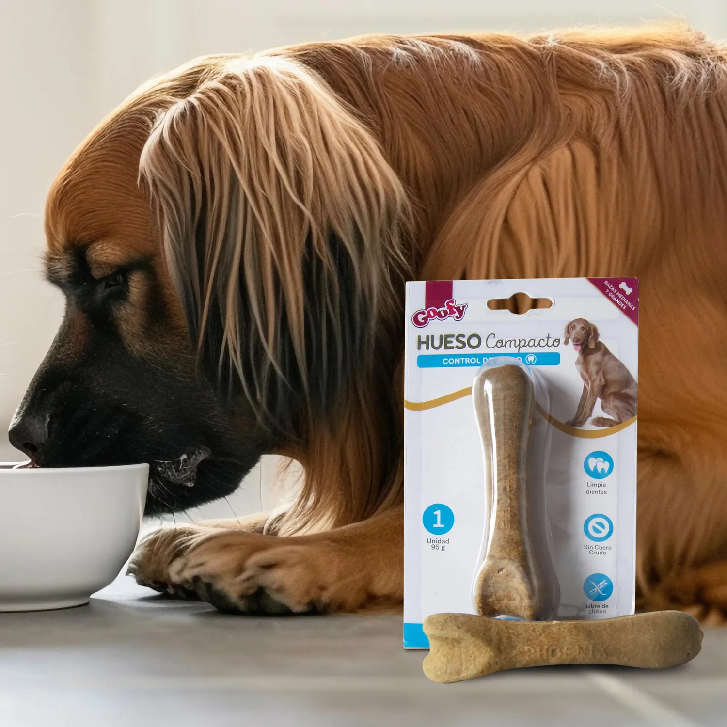 Snack Para Perro Hueso Compacto X 95 Gramos 4