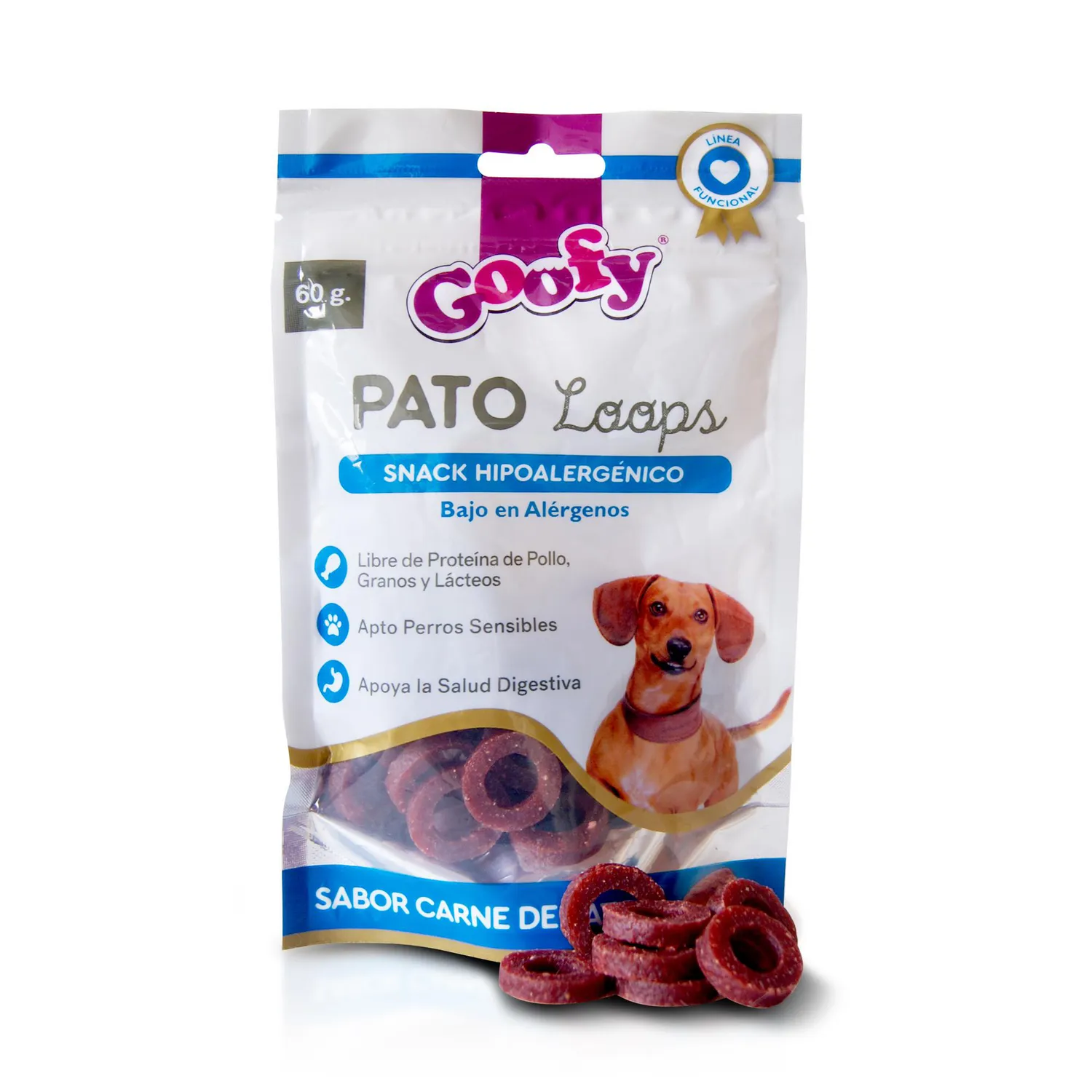 Snack Para Perro Pato Loops X 60 Gramos 3