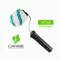 Rodillo Industrial Pop 3" Fijo X 12 Unidades Caribe