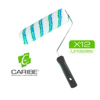 Rodillo Industrial Pop 9" Fijo X 12 Unidades Caribe