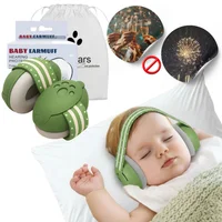 Protectores Auditivos para Bebé Antiruido Baby Earmuff Banda Ajustable Verde