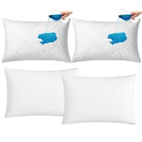 Combo: 2 Almohadas Hotelera + 2 Protectores Impermeables