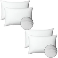 Set X4 Almohadas Viscoelásticas Ergonómicas Con Protector