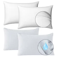 Combo: 2 Almohadas Viscoelástica+ 2Protectores Algodón Suave