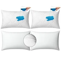 Combo: 2 Almohadas Viscoelástica +2 Protectores Impermeables