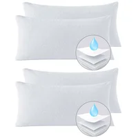Protector de Almohada Impermeable 90X50 Algodón Suave Set X 4 Unidades