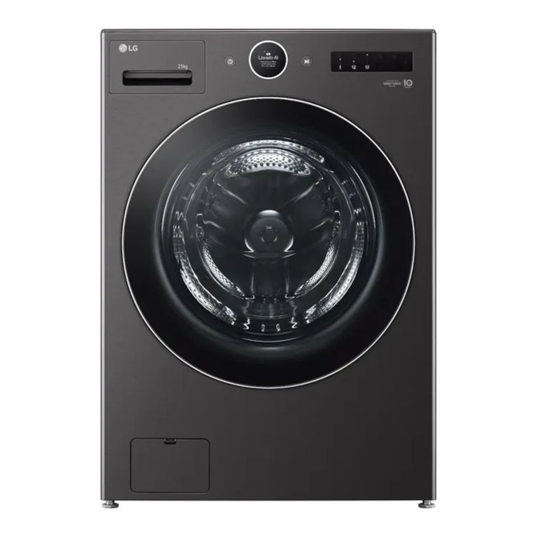 Lavadora Lg Carga Frontal 25kg Negro Aidd™ Turbowash™ Steam™
