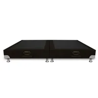 Base Boston Dividida Elegant 200x200 Café Microfibra