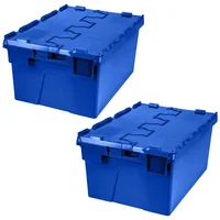 Set X2 Caja Seguridad Plástica 40x29x20 cm Tapa Abisagrada