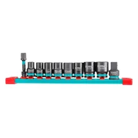 Juego de Copas de Impacto Cortos 8 Piezas Cdt 3/8" + 2 Adaptadores Total Tools Thtisd38104