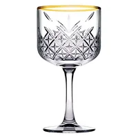 Set x4 Copas Timeless Golden Touch Coctel
