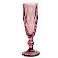 Set x6 Copas Champana Vintage Rosa 5.5 Onz