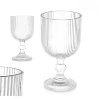 Set x6 Copas Vidrio Acanalada 12.9 Oz