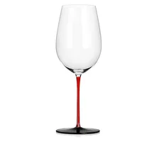 Set x6 Copas Vino Vidrio/tallo Rojo