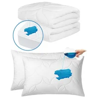 Combo Cama Doble: Cubrecolchón + 2 Protectores Almohada