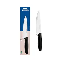Cuchillo 7" Tramontina Plenus Chef En Acero Inoxidable y Polipropileno Negro