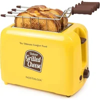 Tostadora Nostalgia Amarilla Para Sándwich De Queso 2 Rebanadas 650 W